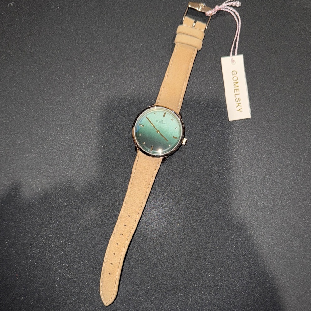 Gomelsky Teal and Tan Leather Watch by Shinola - Picture 2 of 16